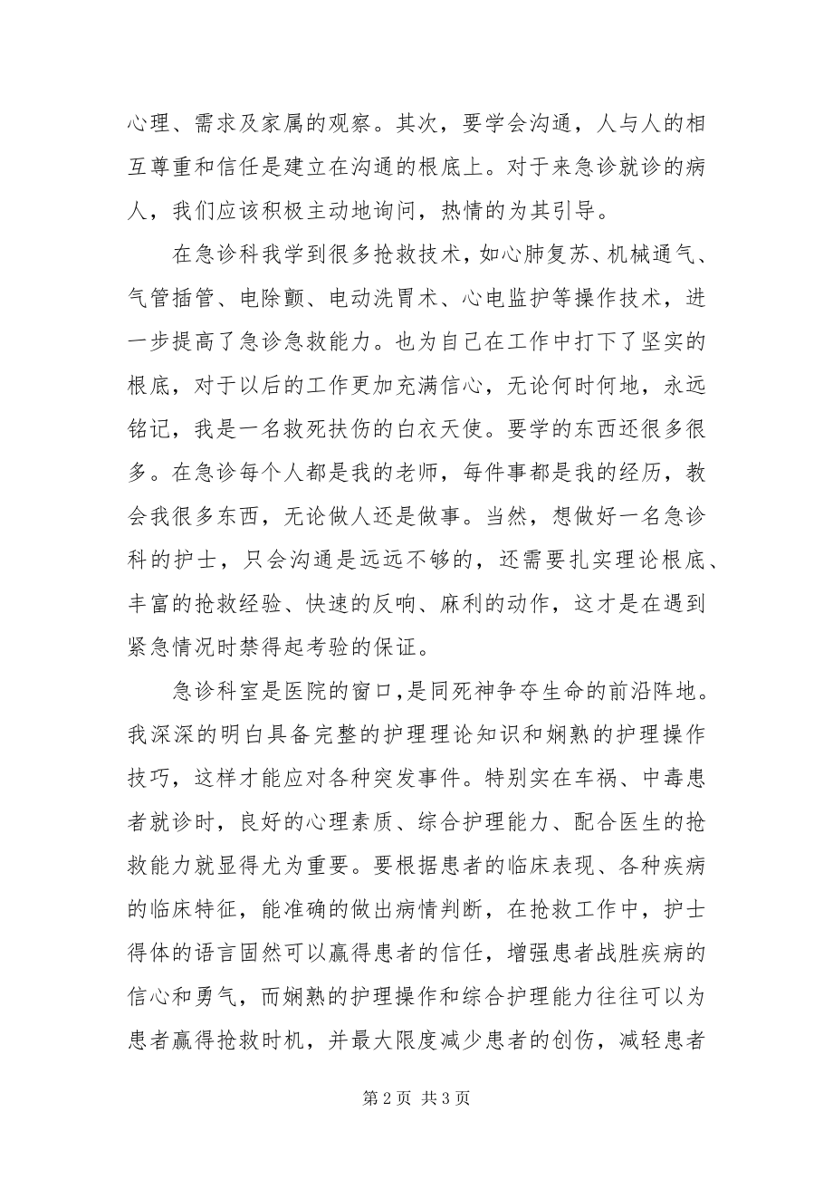 2023年急诊科护士个人工作总结.docx_第2页