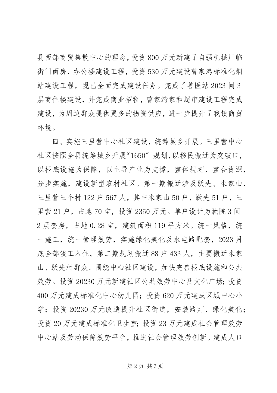 2023年乡镇年度城镇建设工作总结.docx_第2页