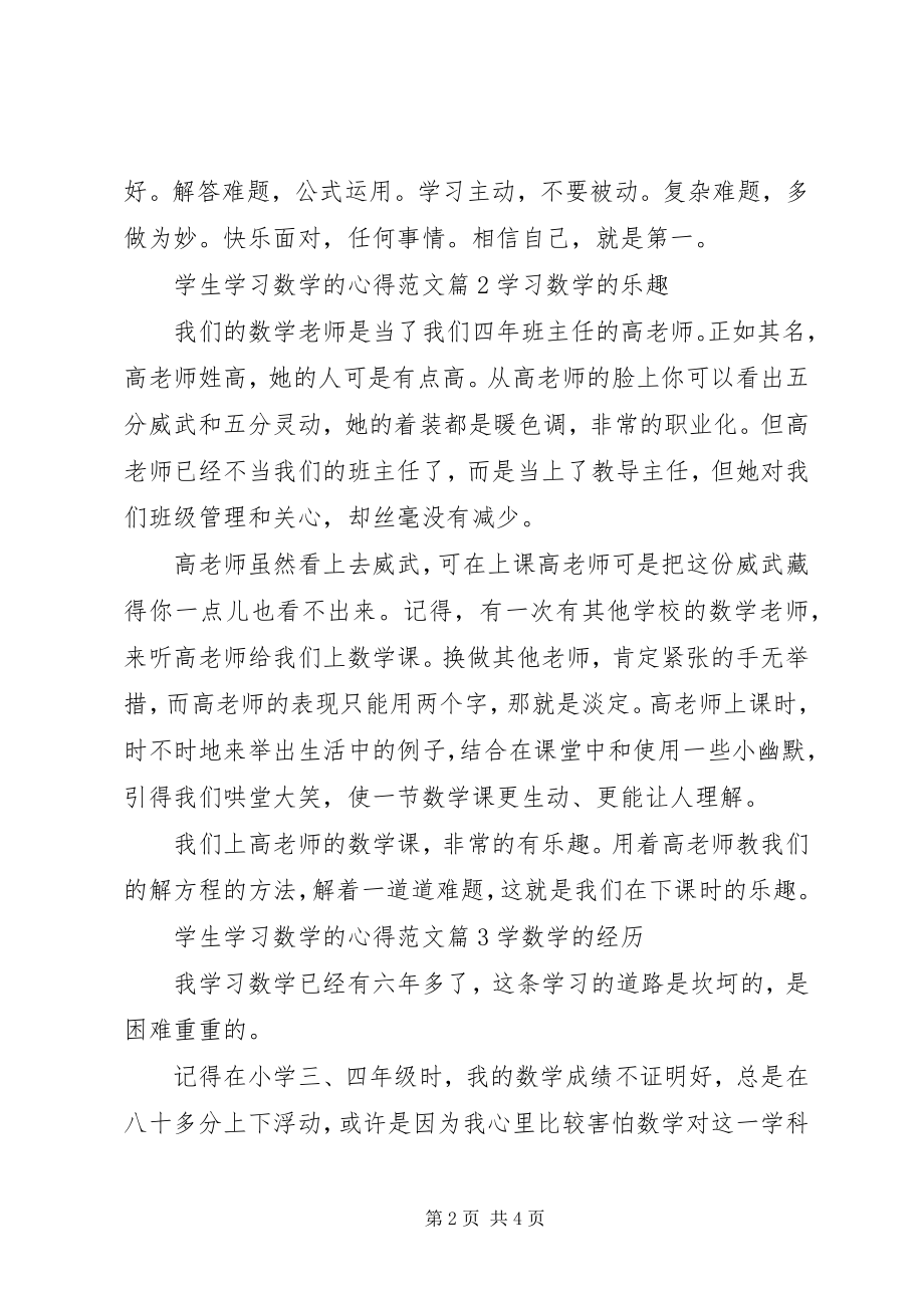 2023年学习数学的心得.docx_第2页