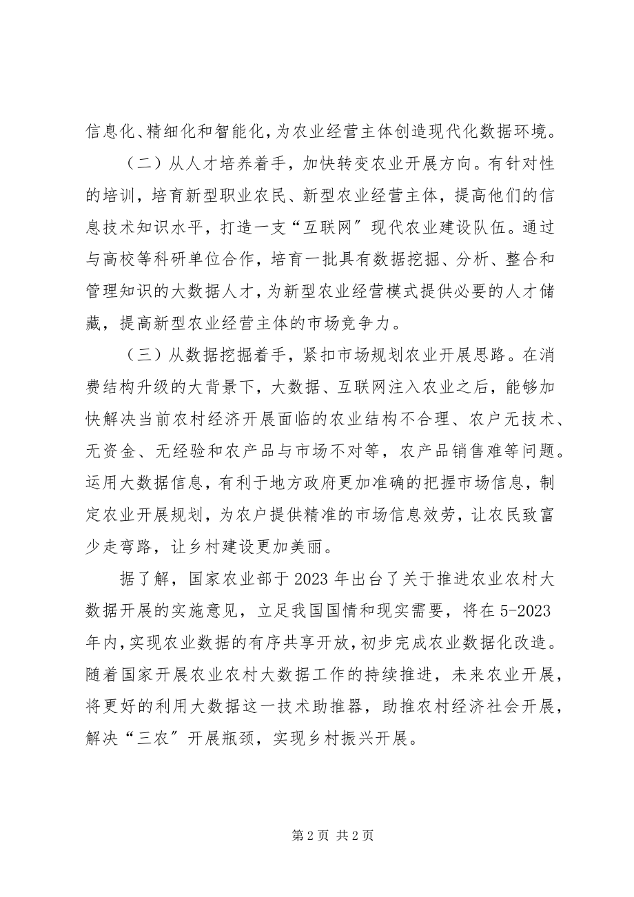 2023年对大数据助力乡村振兴的一点思考.docx_第2页