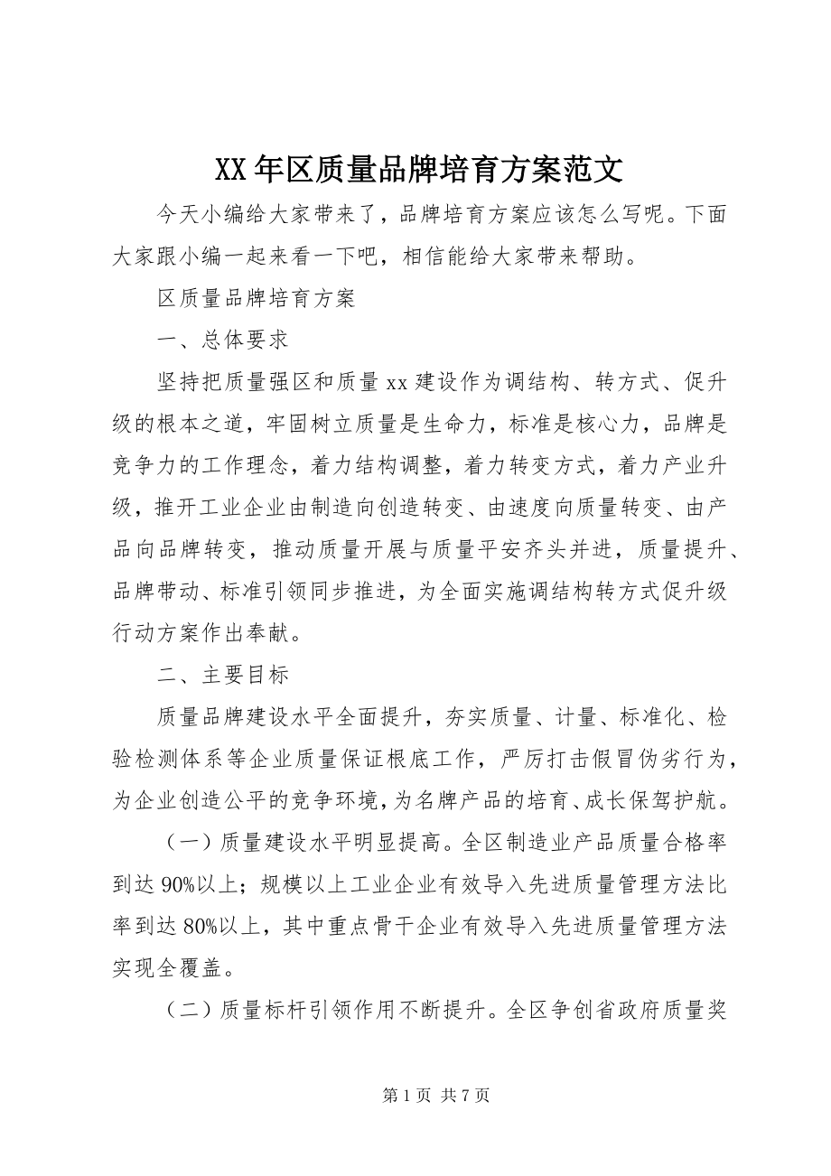 2023年区质量品牌培育计划.docx_第1页