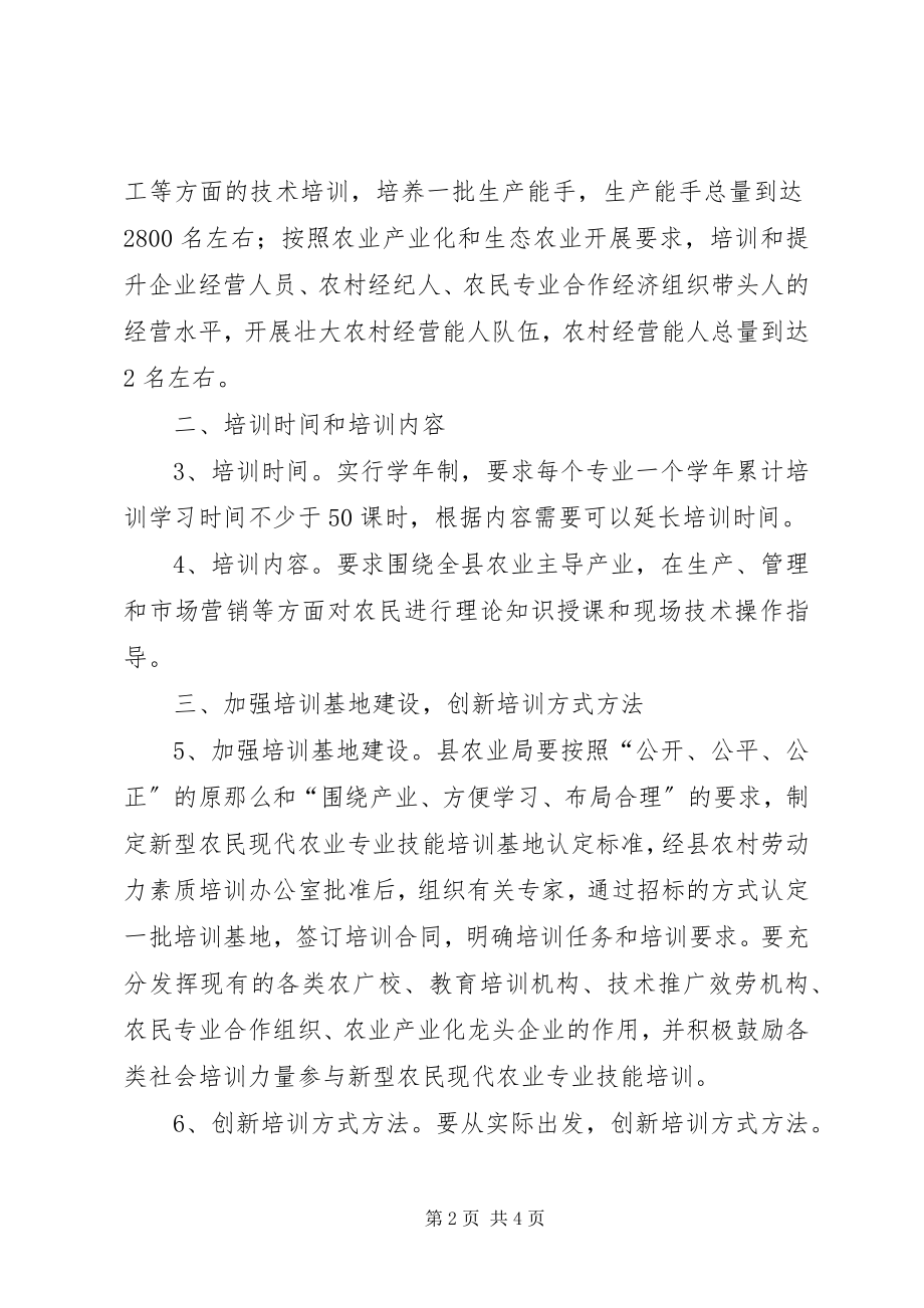 2023年县现代化农业专业技能培训建议.docx_第2页