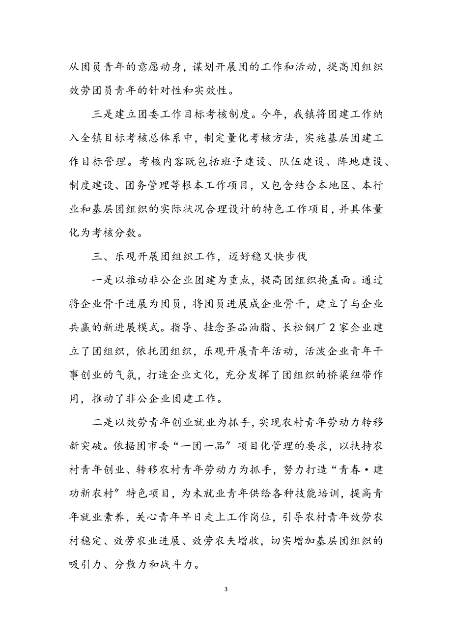 2023年乡镇团组织建设交流材料.docx_第3页