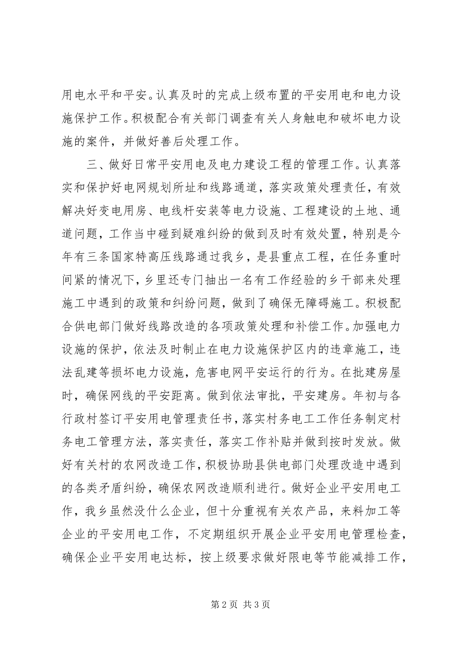 2023年乡镇年度电力安全工作总结.docx_第2页