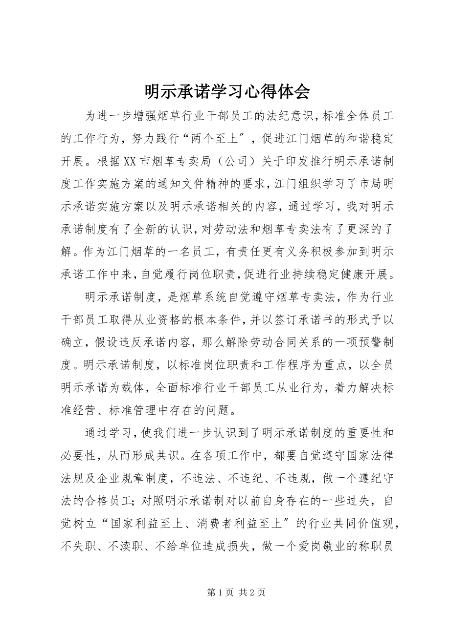 2023年明示承诺学习心得体会.docx_第1页