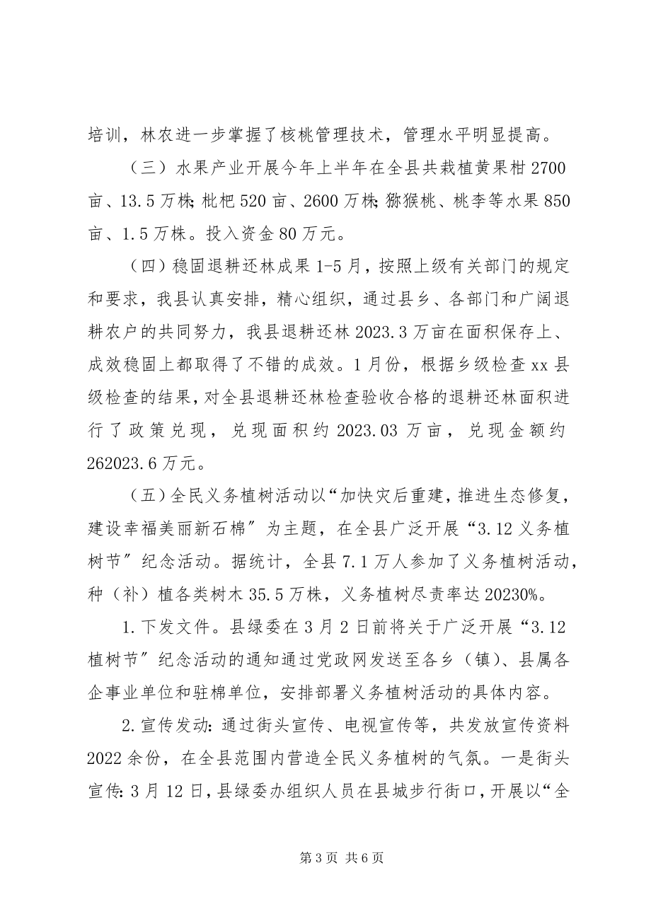 2023年乡镇上半年造林绿化工作总结.docx_第3页