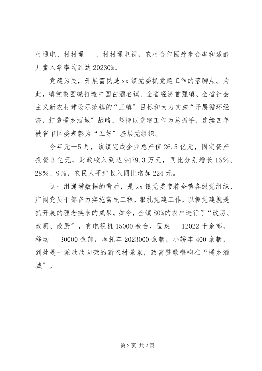 2023年乡镇党委党建为民先进事迹材料.docx_第2页