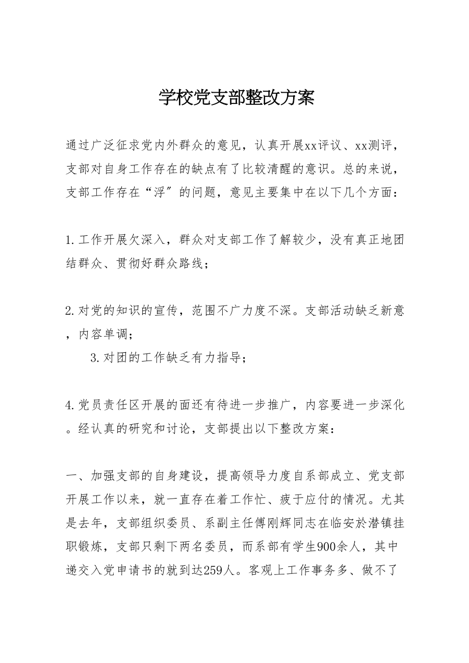 2023年学校党支部整改方案 .doc_第1页