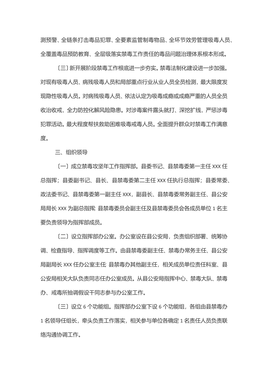 XX县禁毒攻坚年行动总体方案.docx_第2页