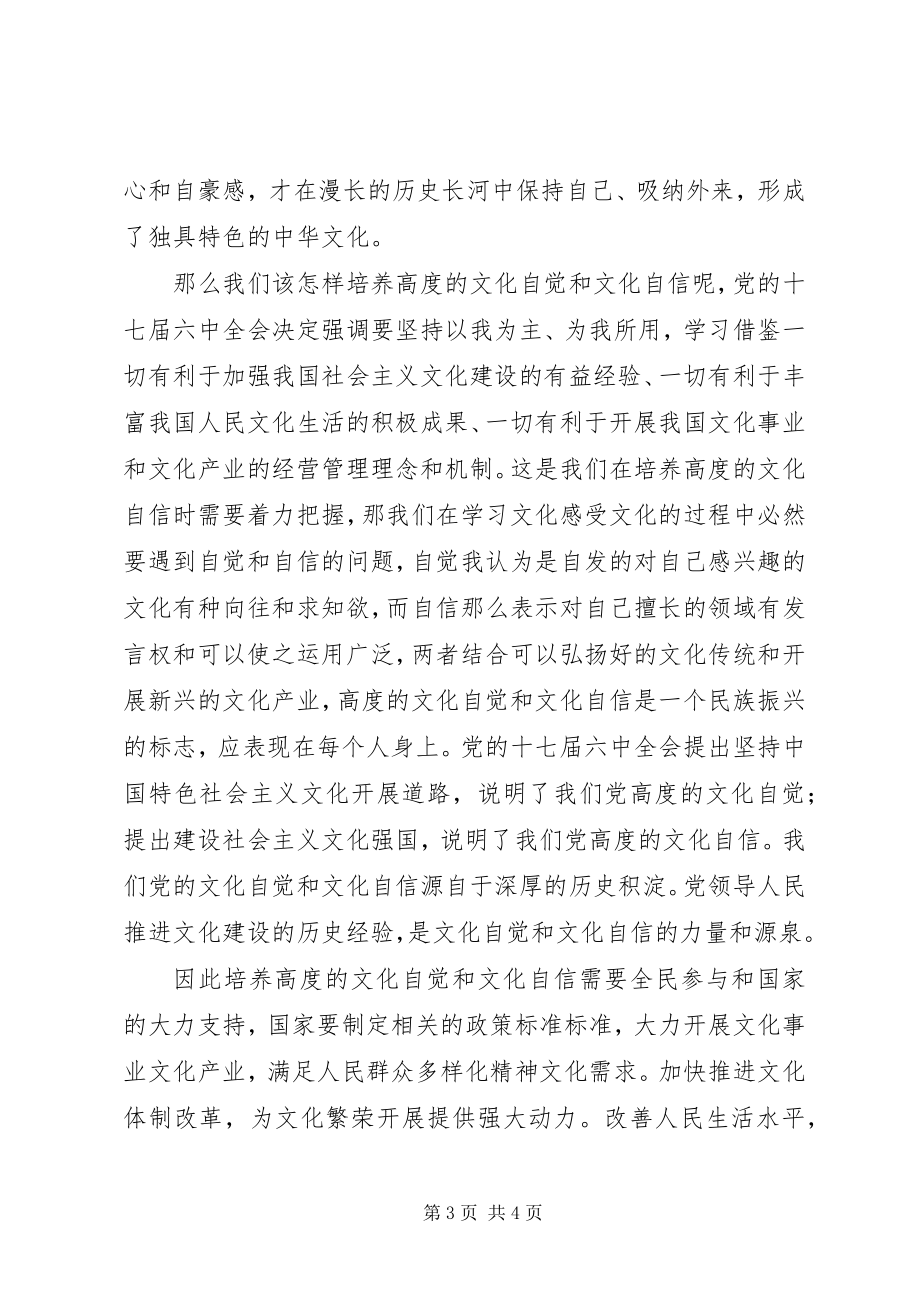 2023年强卫以文化的高度自信和自觉实现文化的自强.docx_第3页