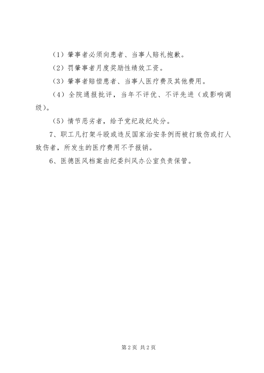 2023年附属医院廉洁行医制度.docx_第2页