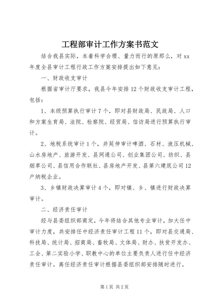 2023年项目部审计工作计划书.docx_第1页