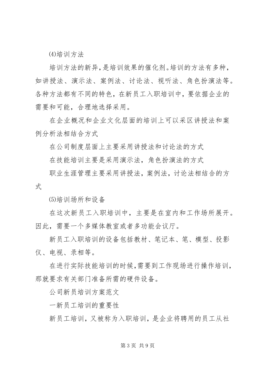 2023年公司新员培训计划精选.docx_第3页