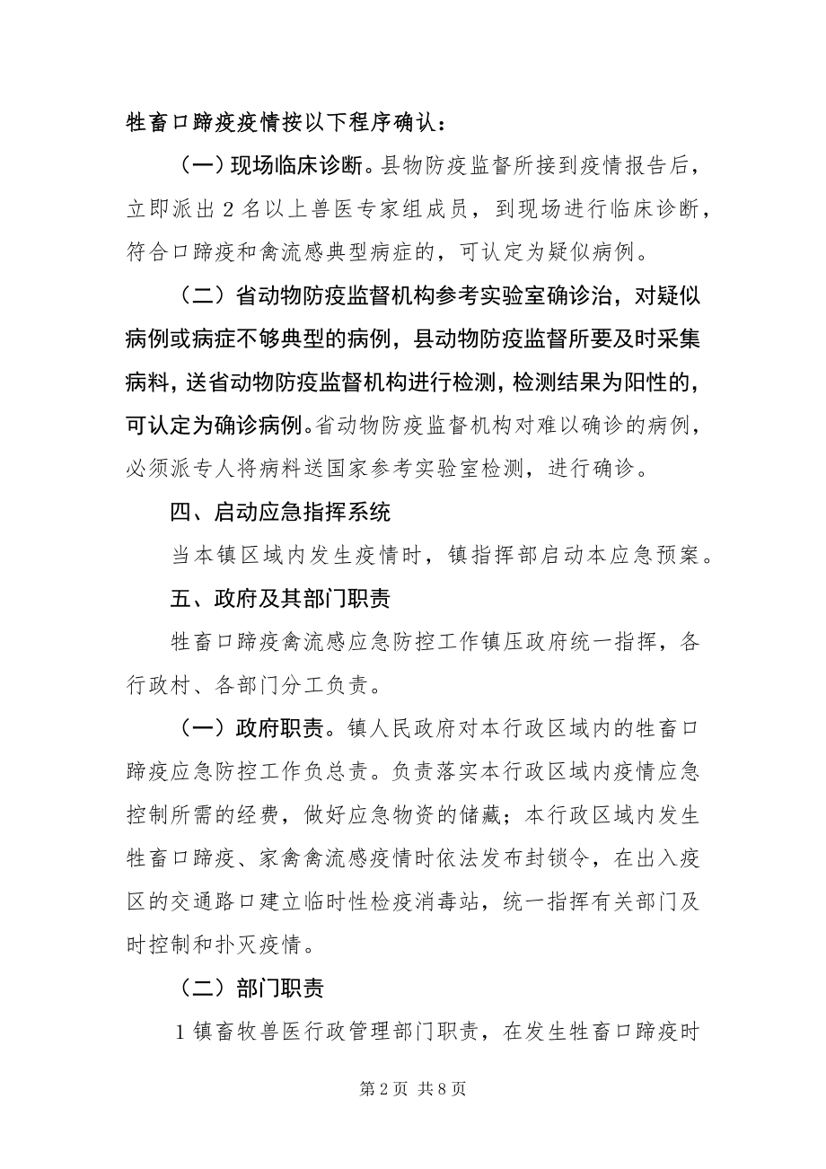 2023年政府动物疫病防治预案.docx_第2页