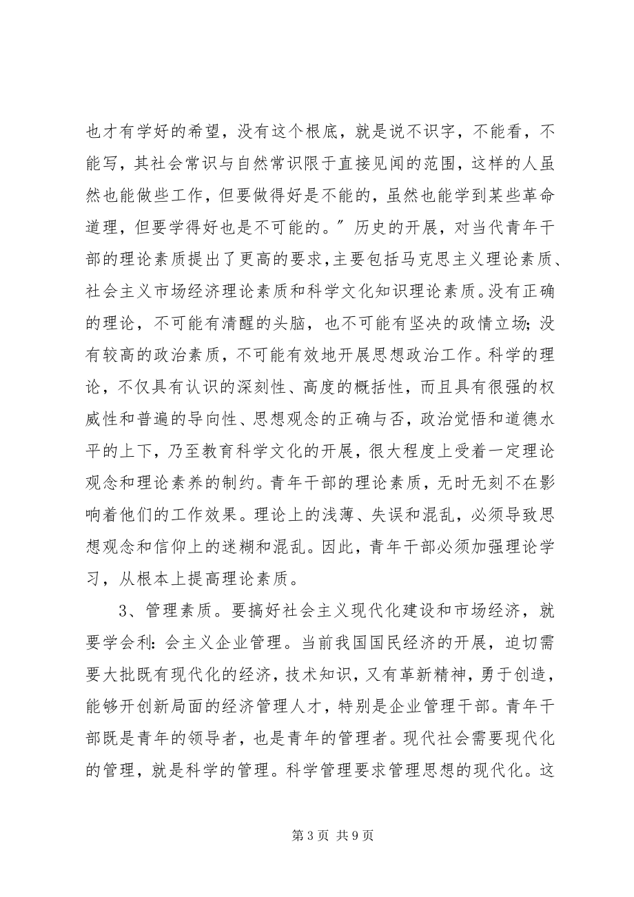 2023年新世纪青年干部应具备的思想道德与文化素质.docx_第3页