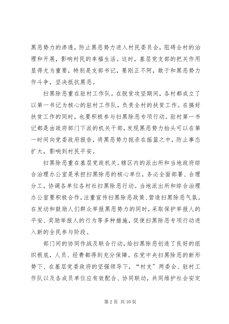 2023年扫黑除恶专项行动总结6篇.docx_第2页