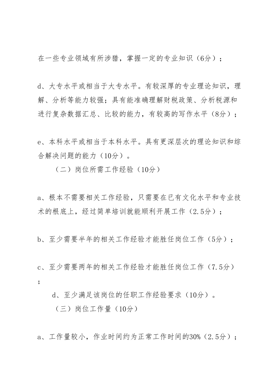 2023年国家税务局能级管理岗值量化实施方案文秘文书.doc_第2页