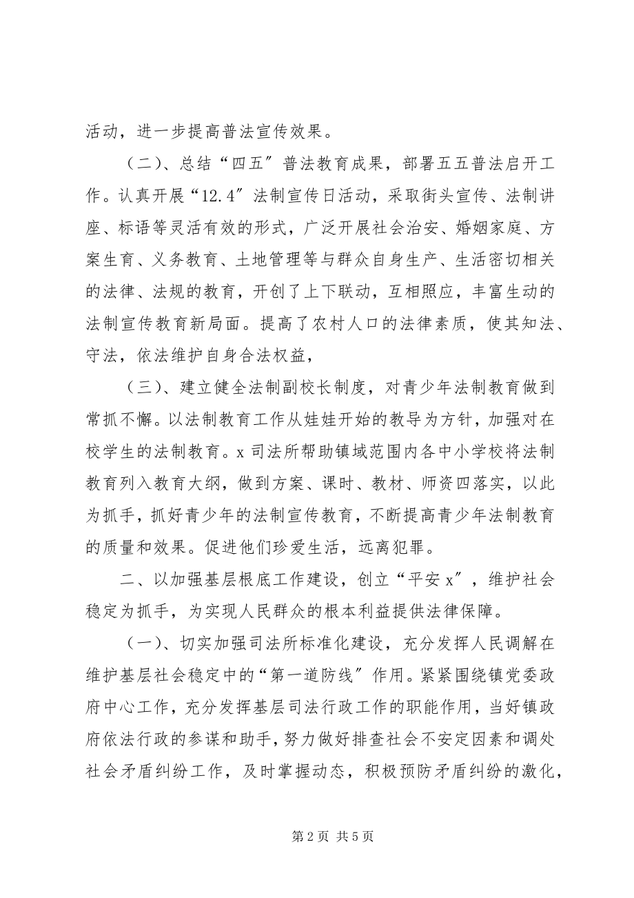 2023年司法所年度工作总结及度工作要点.docx_第2页