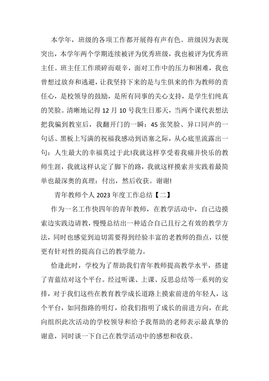 2023年青年教师个人年度工作总结2.doc_第3页