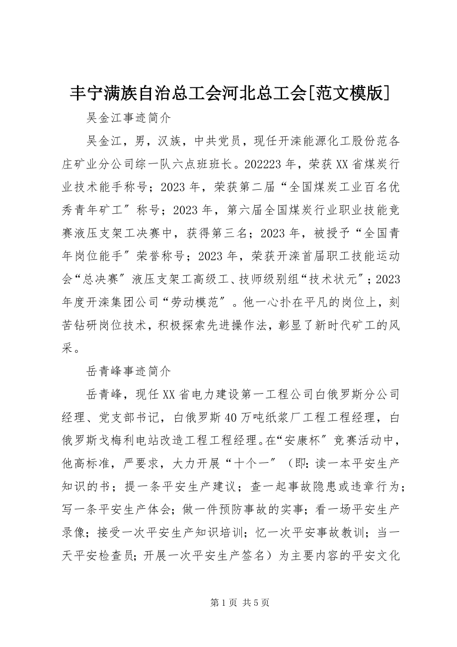 2023年丰宁满族自治总工会河北总工会模版.docx_第1页