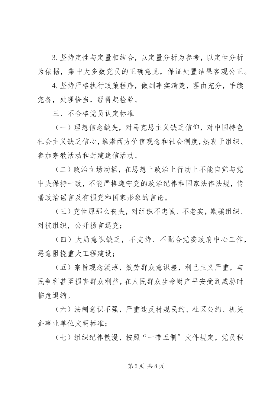 2023年基层党组织不合格党员处置方案.docx_第2页