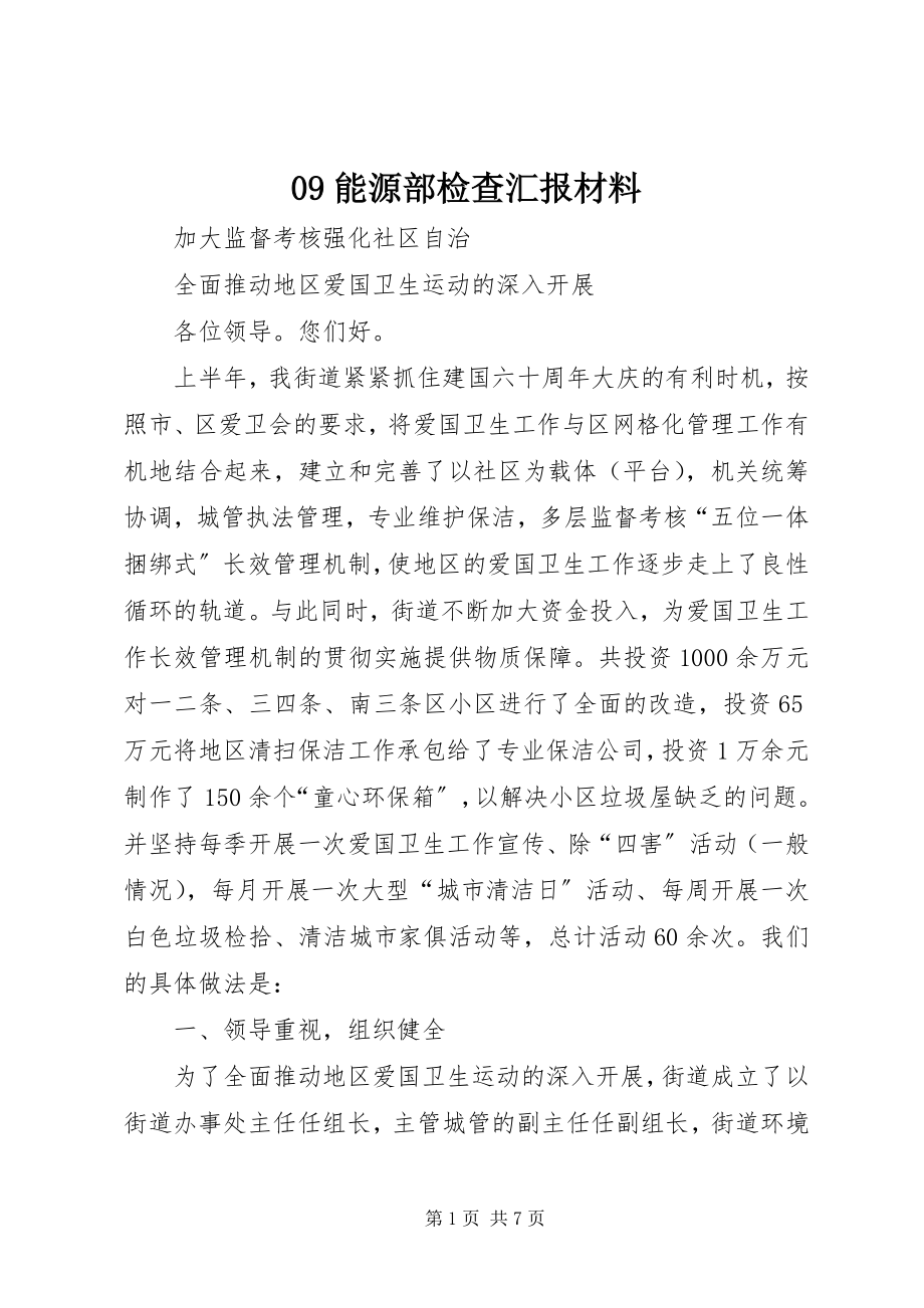 2023年能源部检查汇报材料.docx_第1页