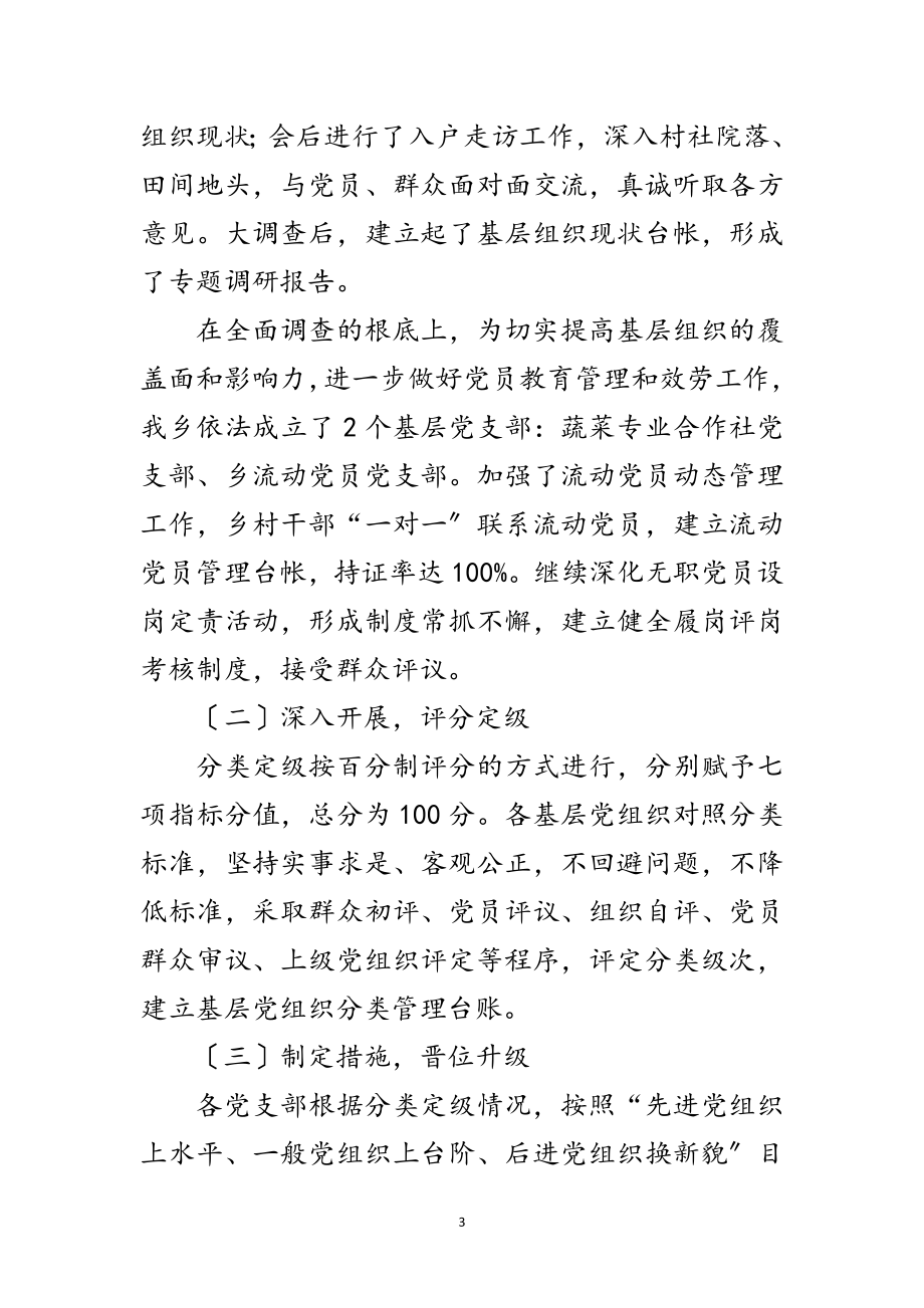 2023年乡镇三分类三升级活动工作总结范文.doc_第3页