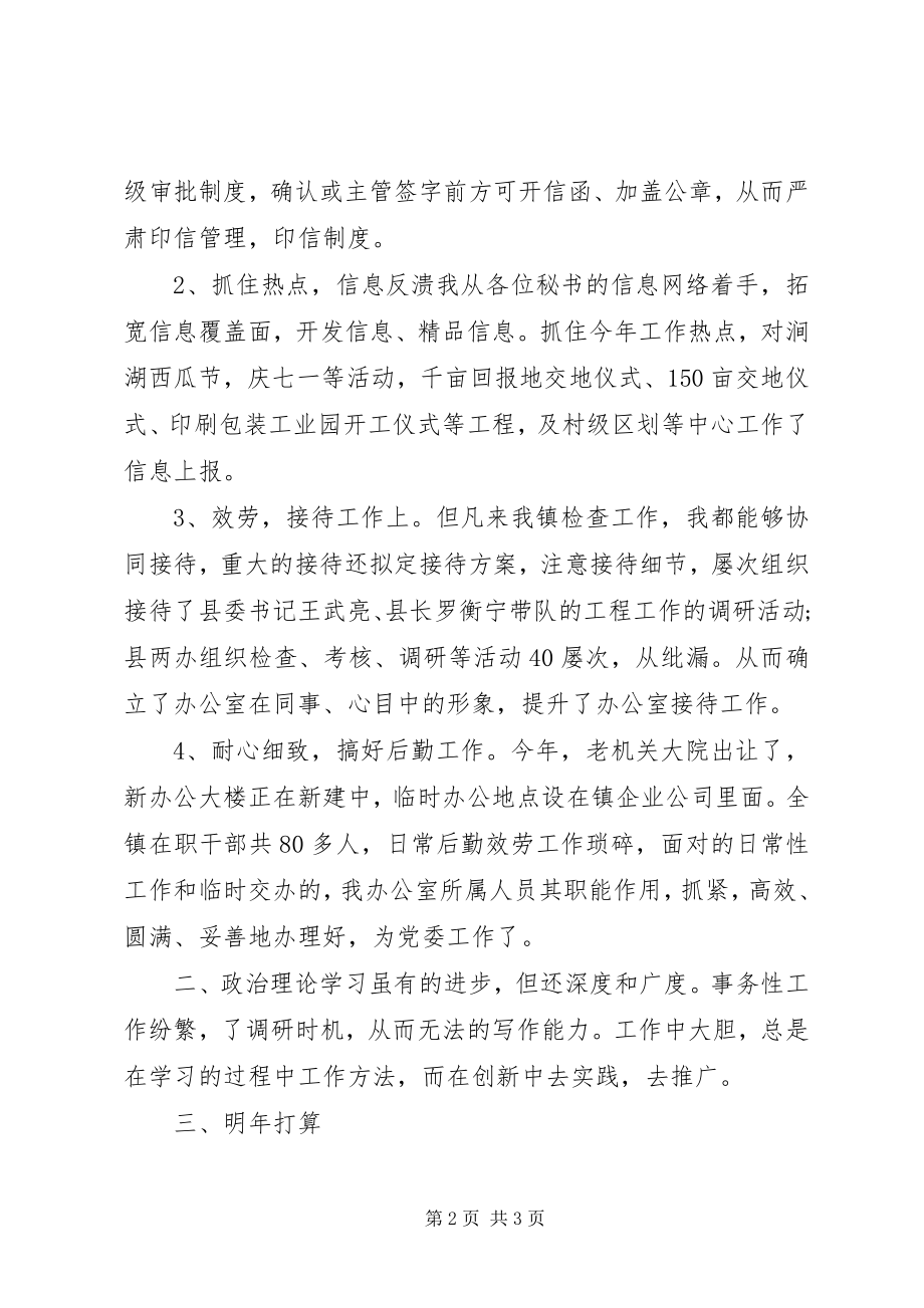 2023年镇党政办个人总结.docx_第2页