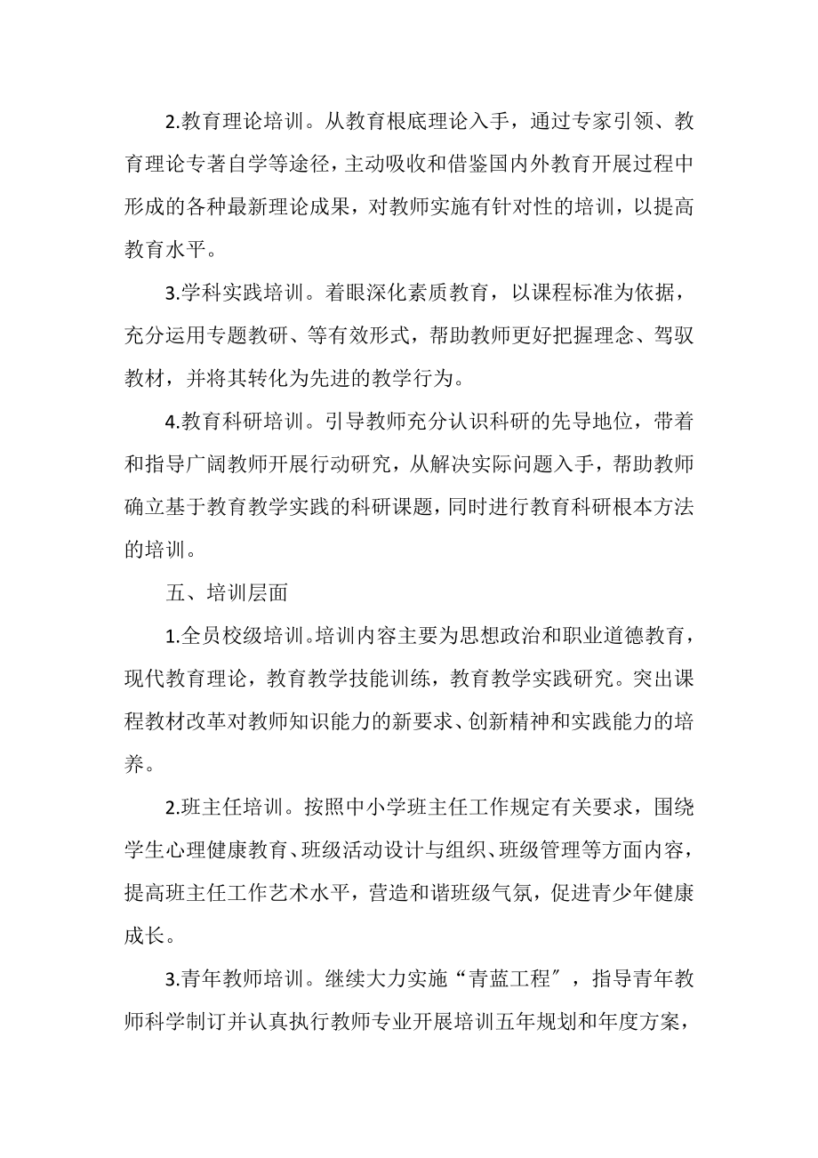 2023年学年教师专业发展培训计划例文.doc_第3页