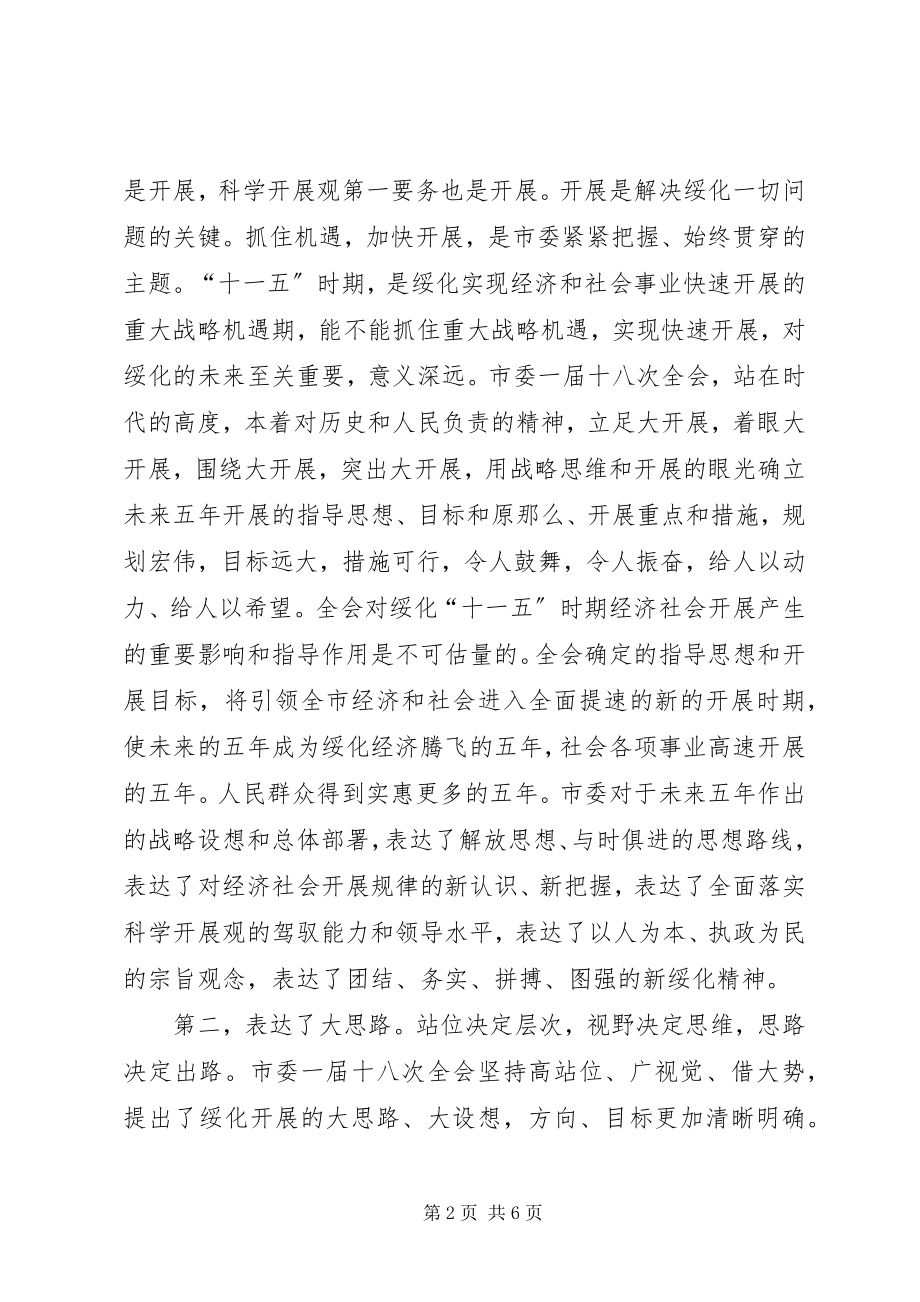 2023年贯彻落实市委全会精神谈心得体会.docx_第2页