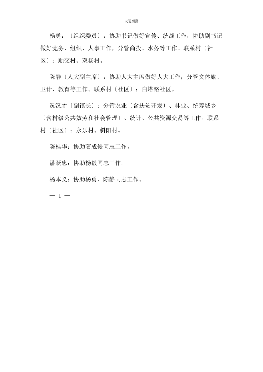 2023年道明镇领导班子成员分工范文.docx_第2页