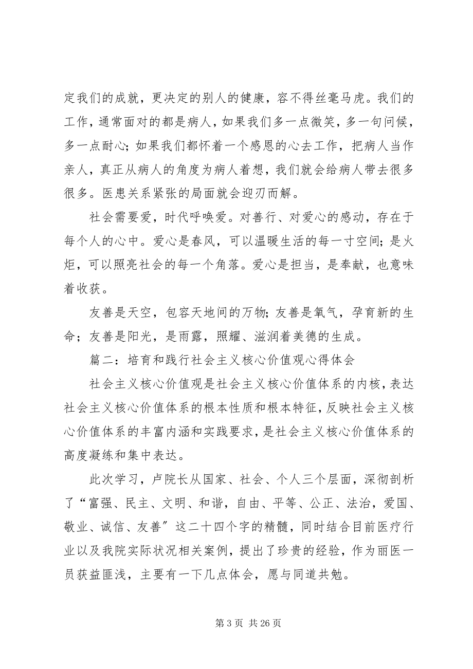 2023年培育和践行社会主义核心价值观心得体会多篇.docx_第3页