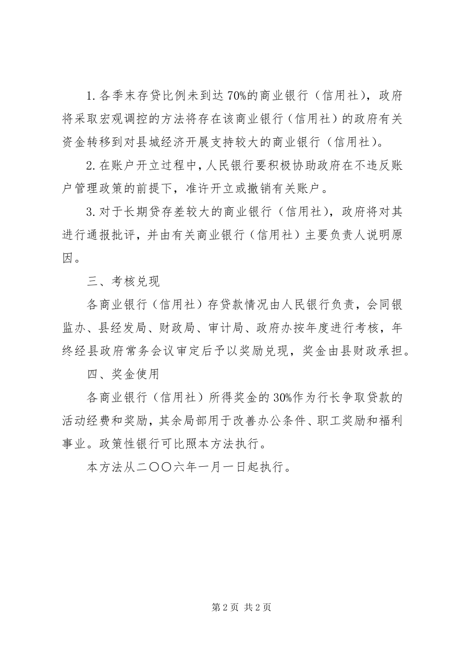 2023年商业银行存贷款考核制度.docx_第2页