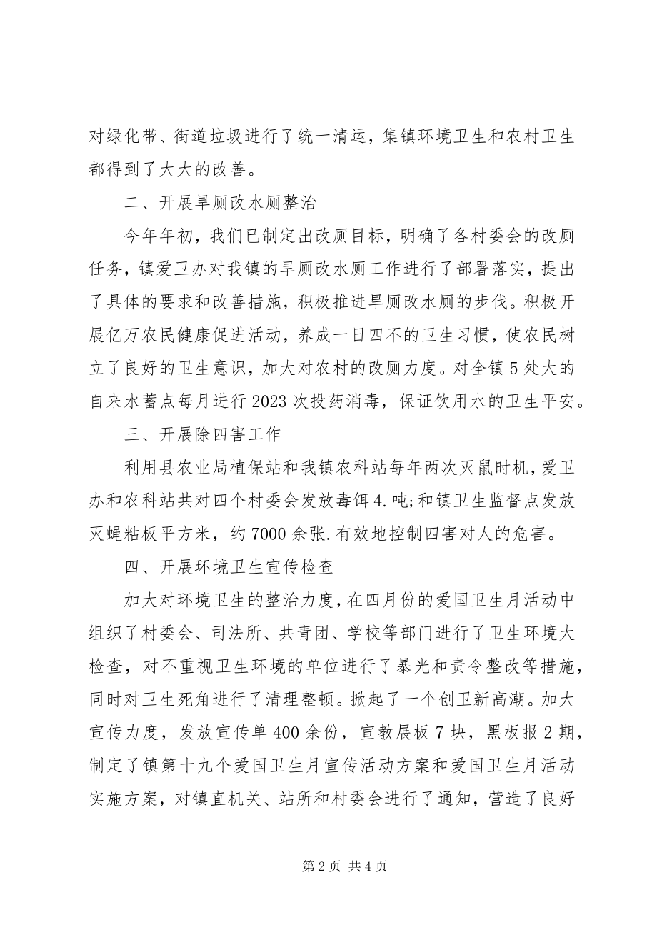 2023年乡镇爱国卫生月活动工作总结.docx_第2页