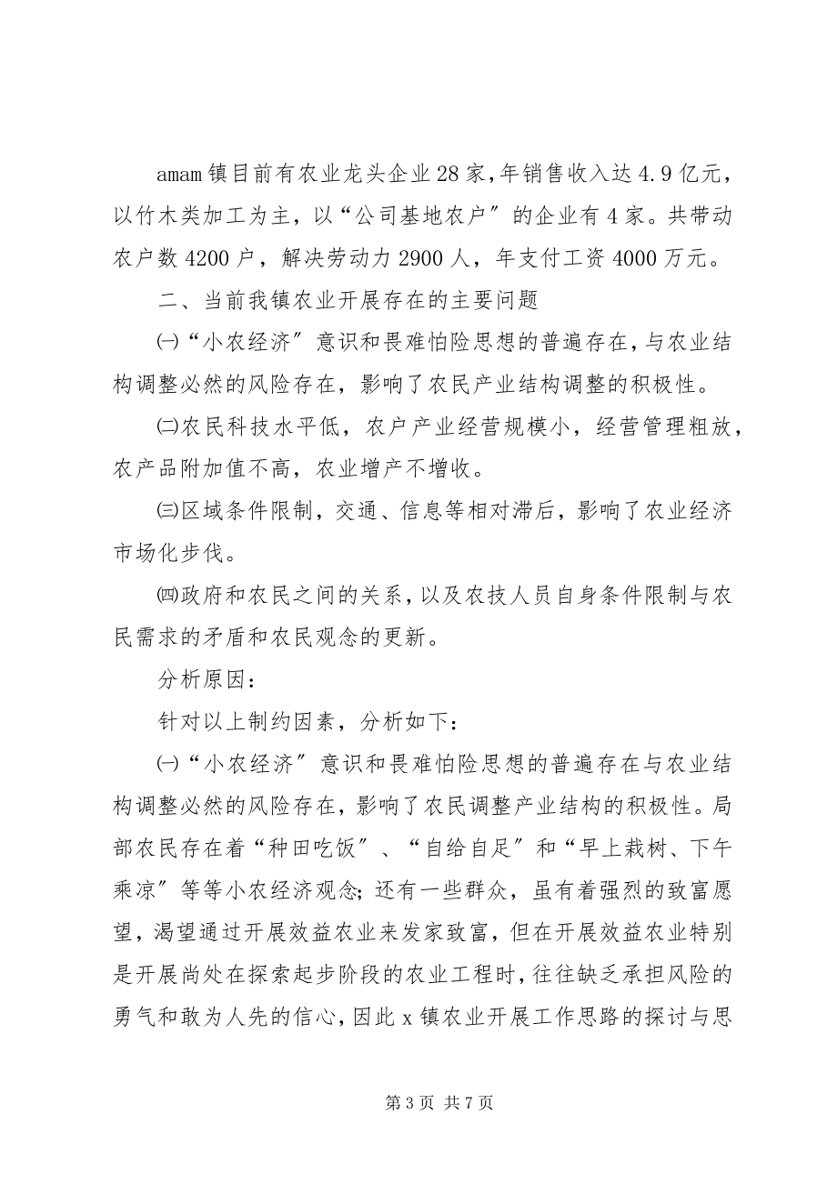 2023年X镇农业发展工作思路的探讨与思考新编.docx_第3页