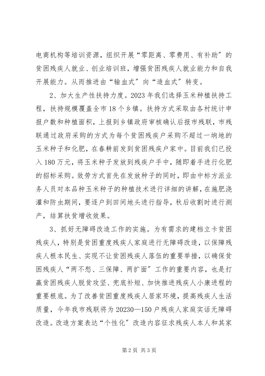 2023年残联扶贫工作计划新编.docx_第2页