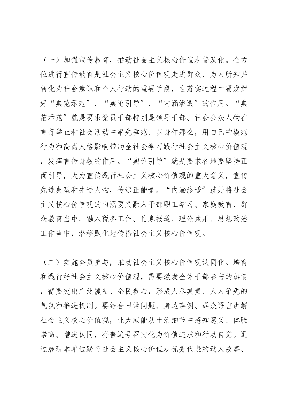 2023年县国税局践行社会主义核心价值观实施方案.doc_第2页