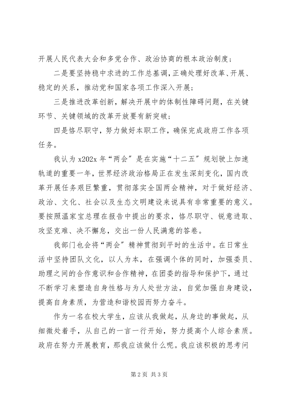 2023年学习全国精神两会心得体会.docx_第2页