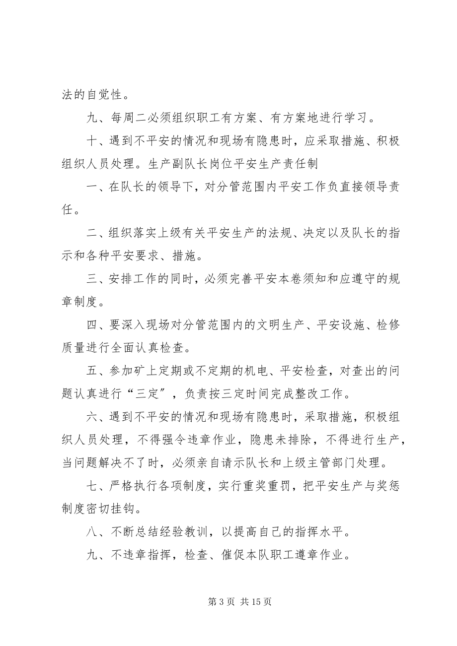 2023年XX省煤矿部分岗位安全生产责任制范本新编.docx_第3页