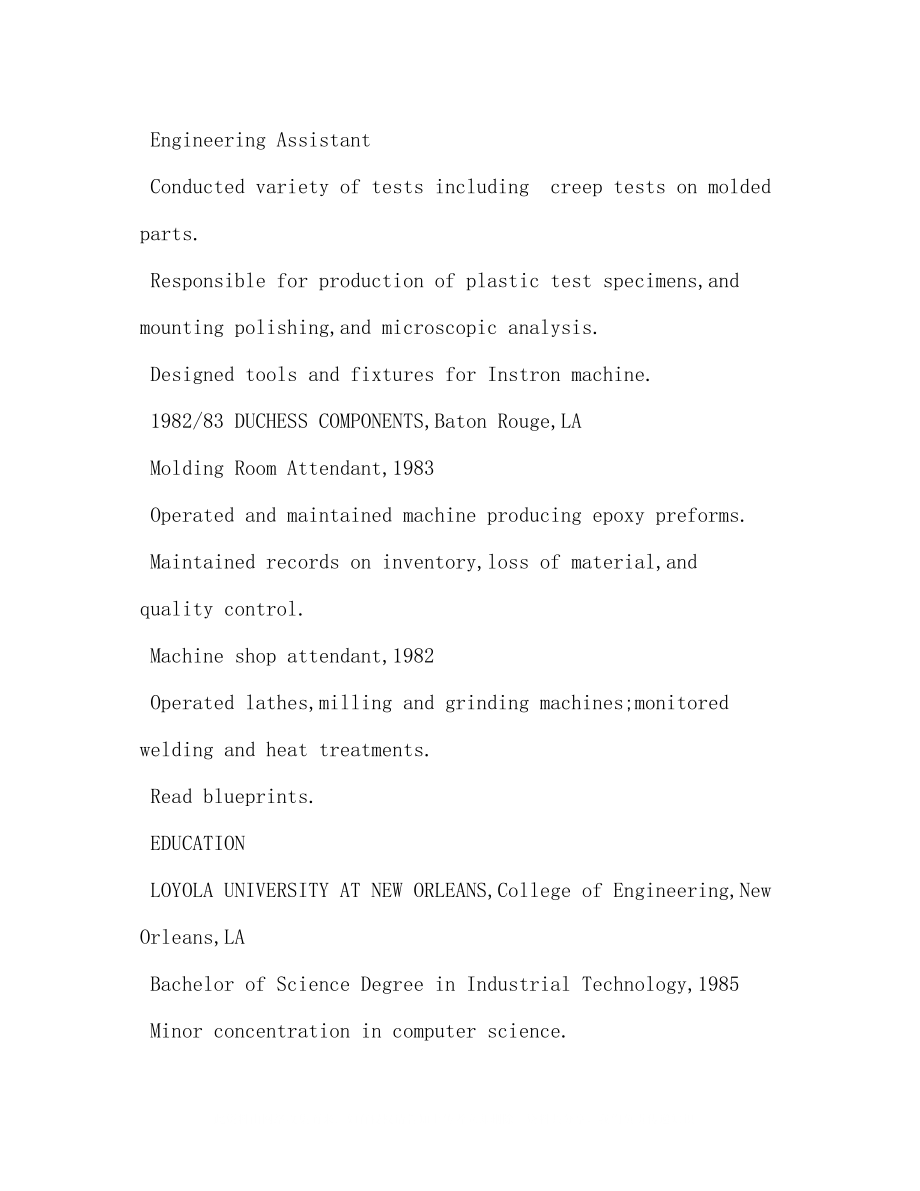 2023年工业工程师英文简历.docx_第2页