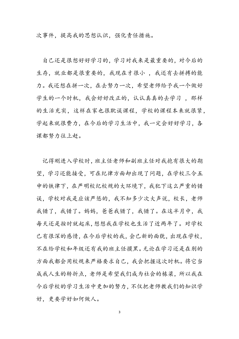 2023年打架保证书1000字.docx_第3页