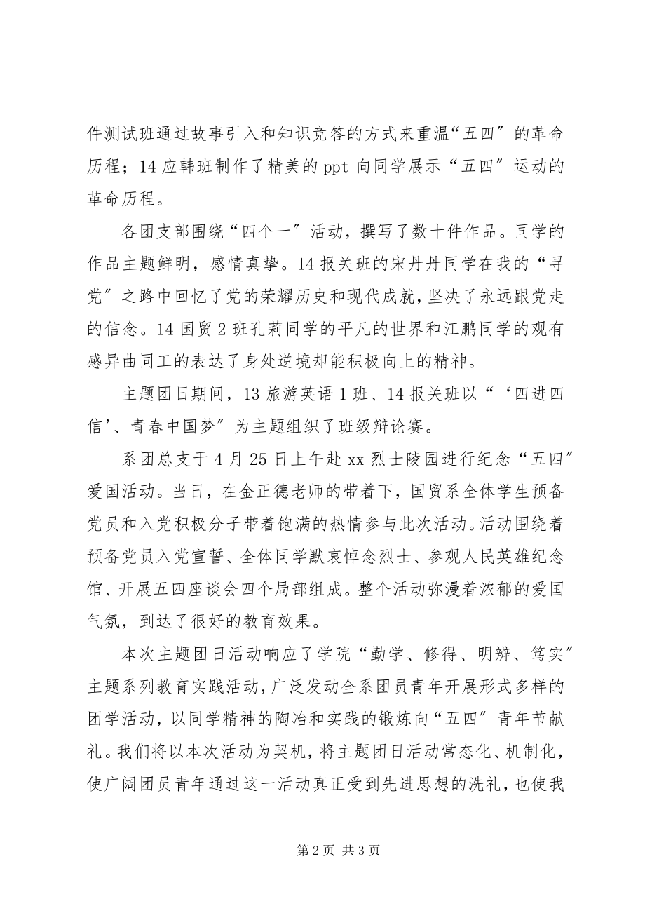 2023年“四进四信”青春在行动主题团日活动总结新编.docx_第2页