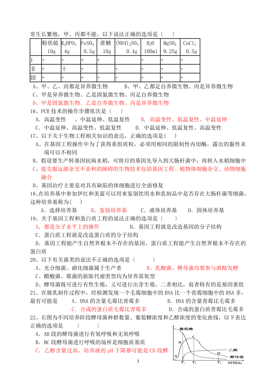 2023年三水中学学年下期高二第次月考理科生物.doc_第3页