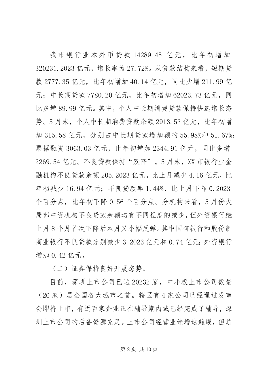 2023年金融部门工作回顾与打算.docx_第2页