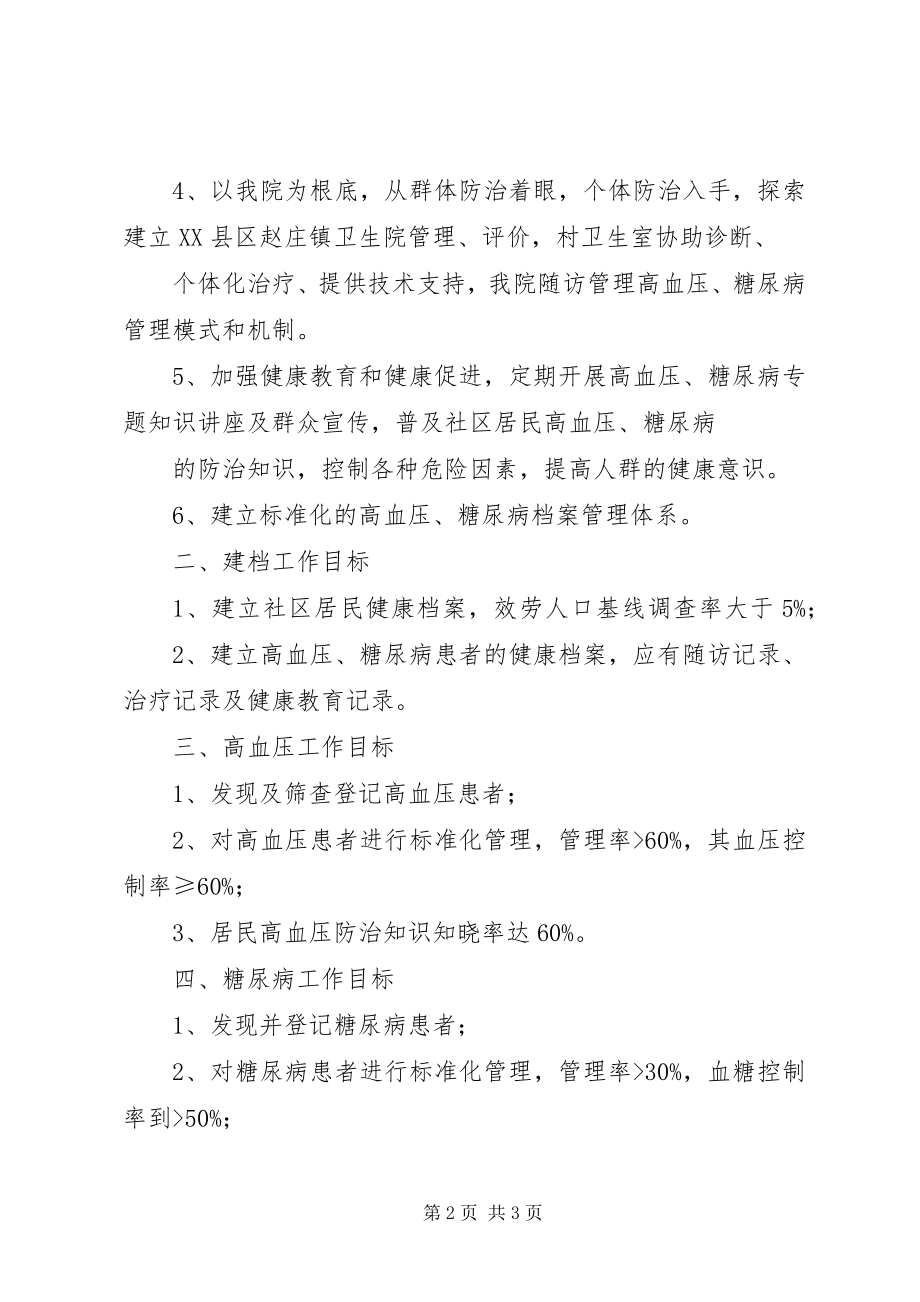 2023年镇基本公共卫生服务项目慢性病防治工作计划.docx_第2页