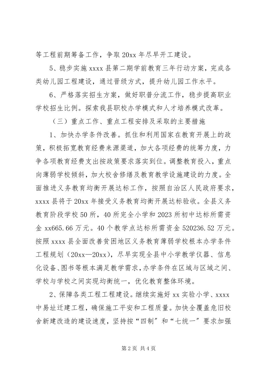 2023年县教育局工作计划.docx_第2页