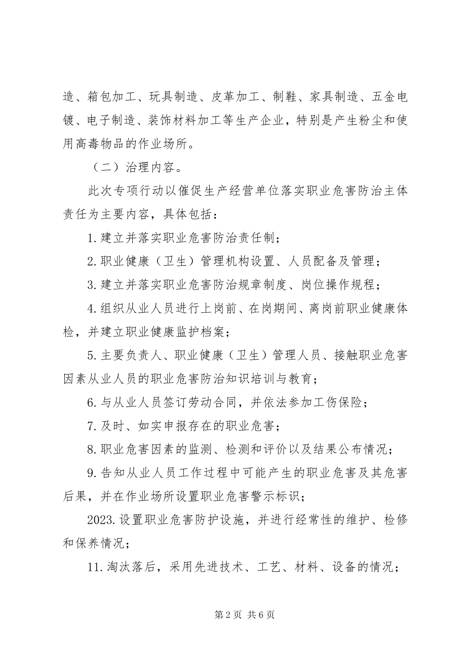 2023年粉尘与高毒物品危害治理的方案.docx_第2页