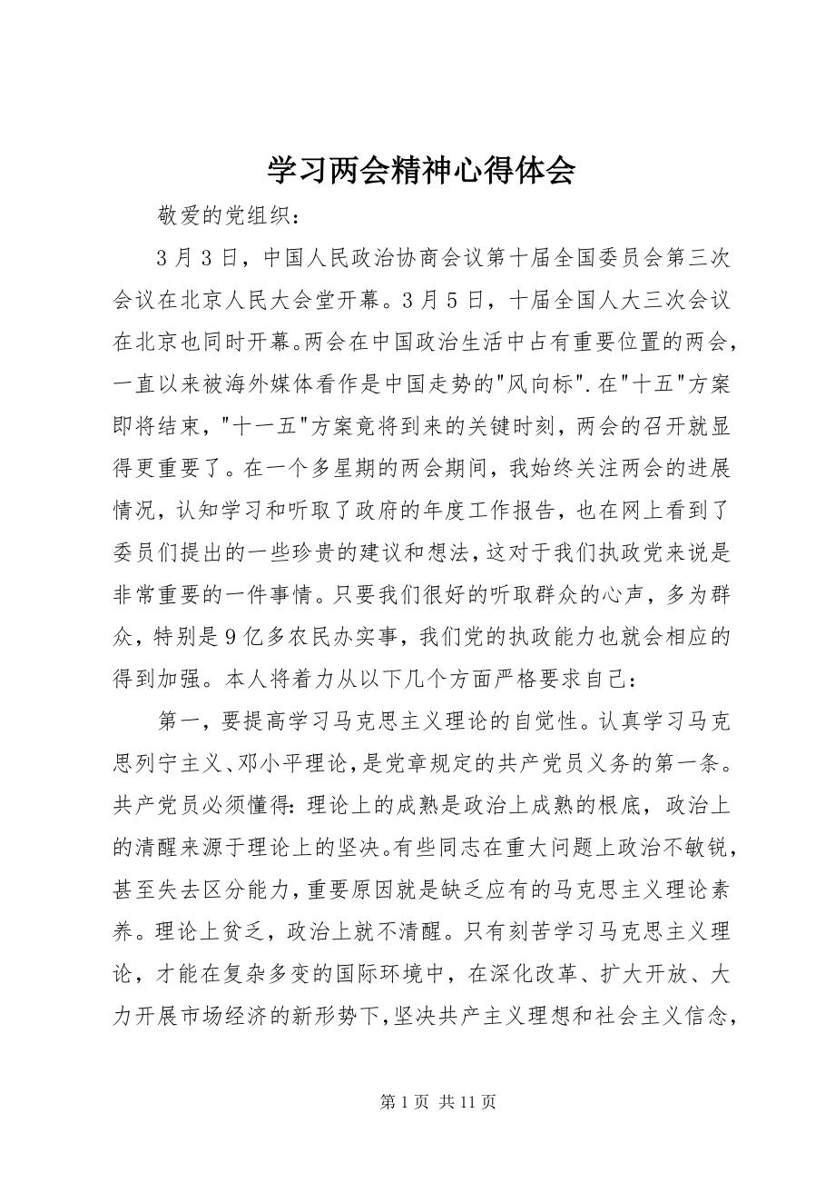 2023年学习两会精神心得体会3.docx_第1页