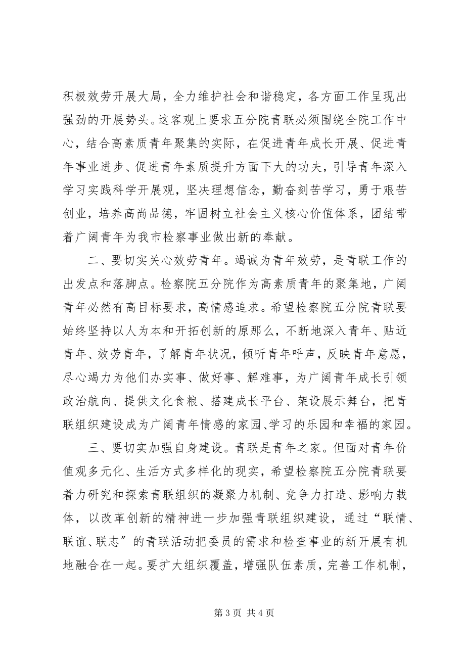 2023年检察院青联合会成立动员大会致辞.docx_第3页