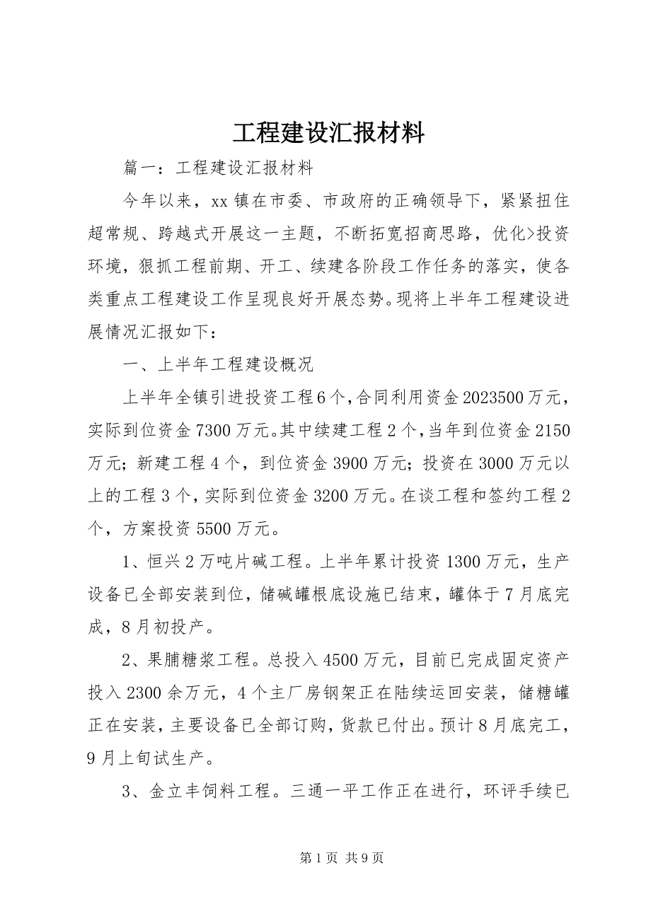 2023年项目建设汇报材料.docx_第1页